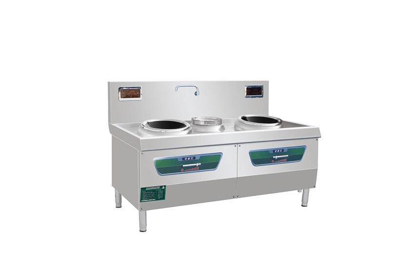 Double-head single-temperature induction cooker