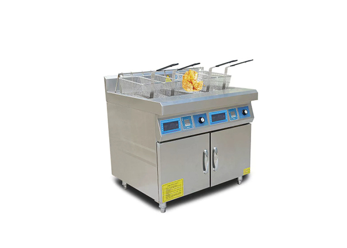 Electromagnetic double tank fryer