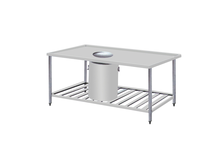 kitchen waste collection workbench