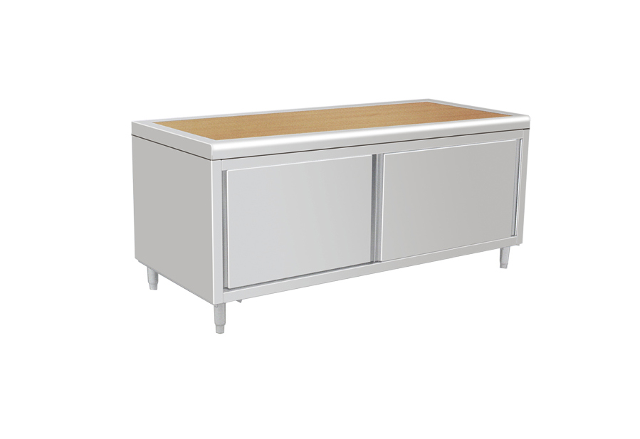 Wooden sliding door workbench