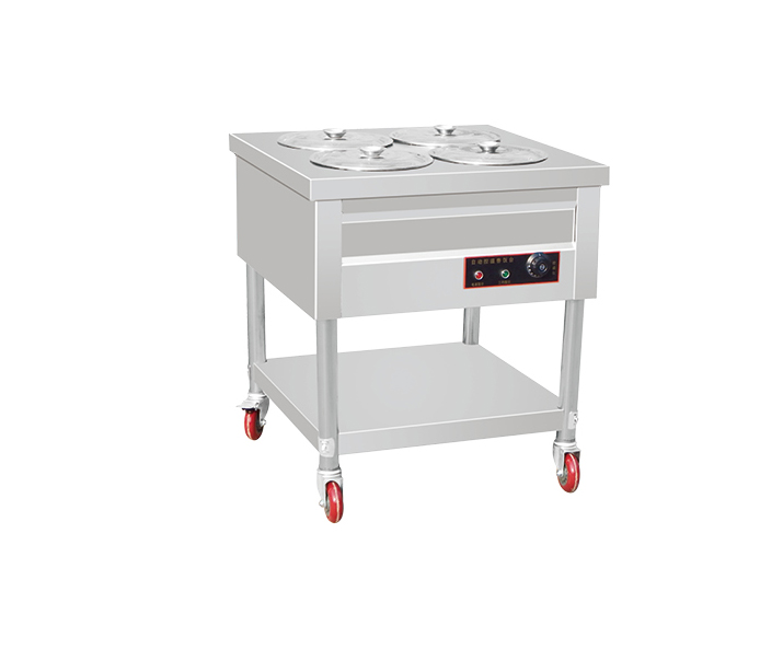 Simple four bucket porridge cart