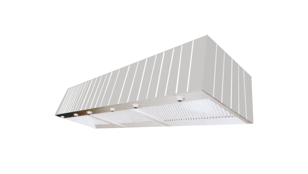 Oil fume separation belt with fresh air hood