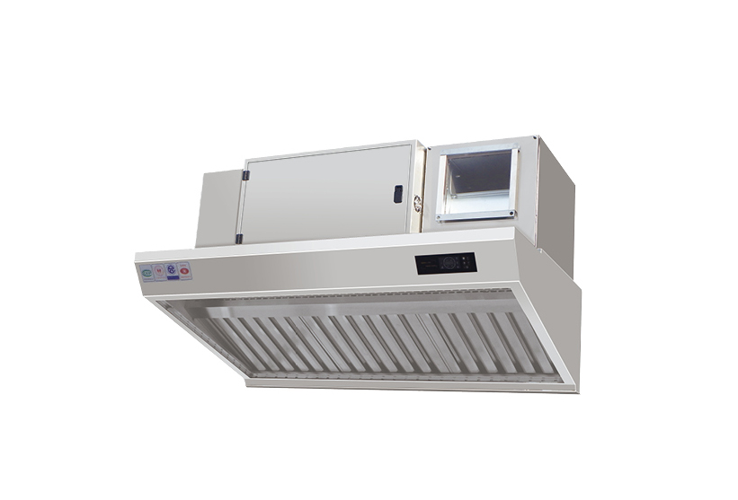 Integrated oil fume purifier