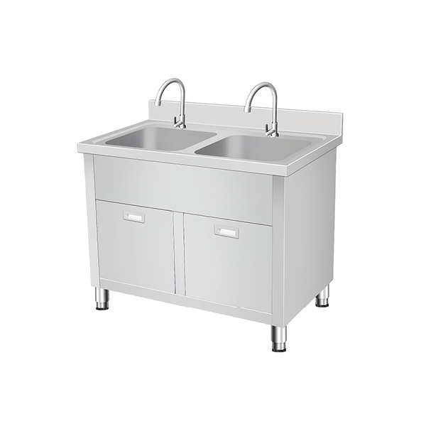 European style double sink cabinet