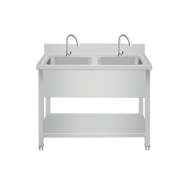 Assembled flat sink