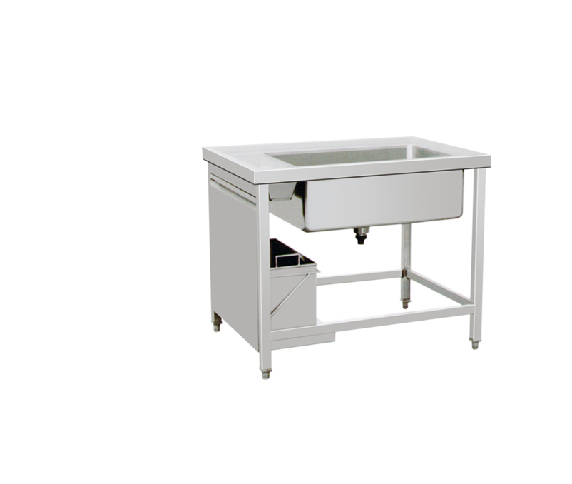 Single Bowl Waste Disposal Sink Table