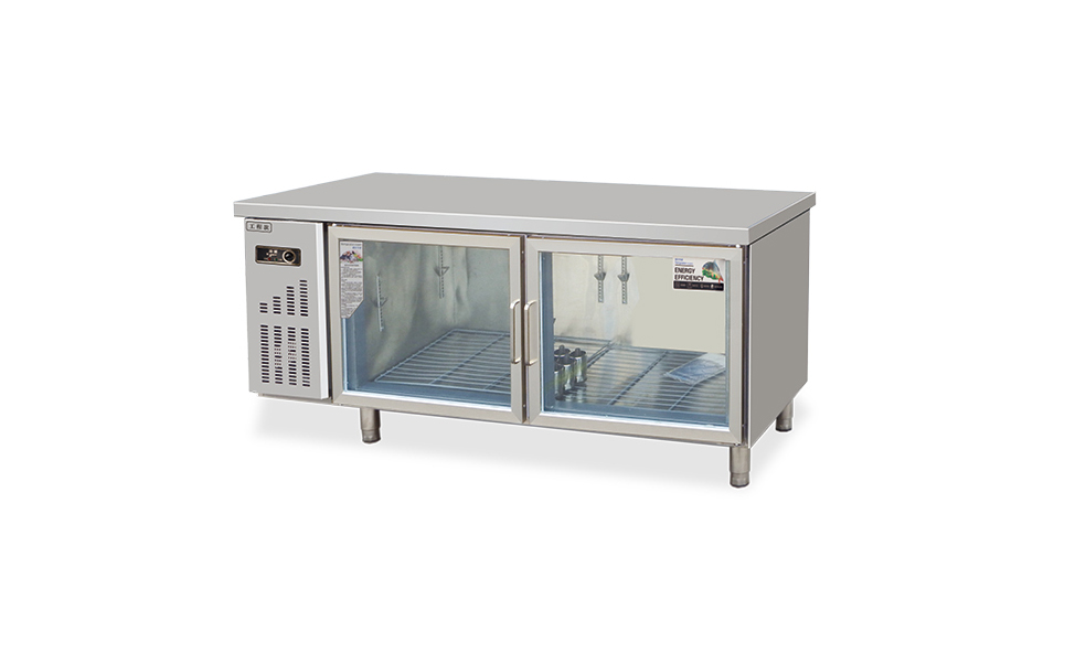 Glass door fresh-keeping workbench
