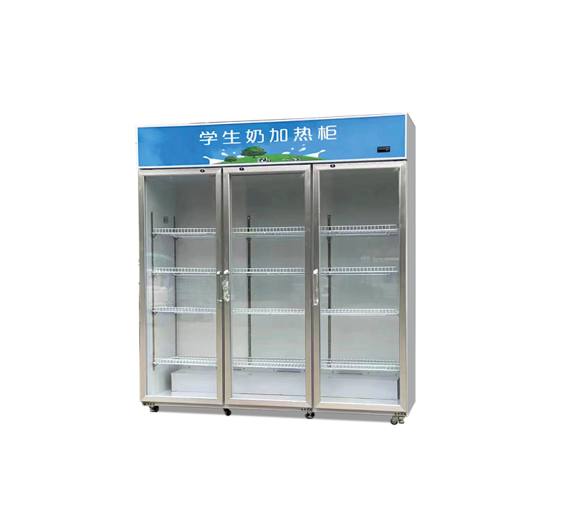 Three-door heating cabinet