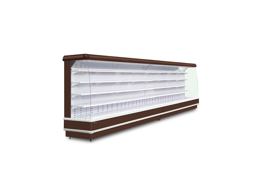 Vertical air curtain cabinet