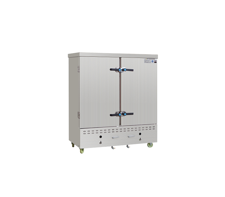 Gas double door rice steamer