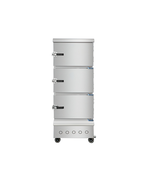 Multi-door electric steam cabinet